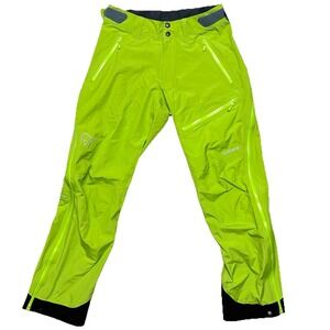 Norrona Falketind Pants Mens Dri3 Green Softshell Outdoor Hiking Ski Snow Size S